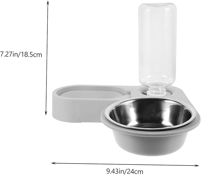 VICASKY Detachable Feeder Bowl for Cats Dogs Automatic Water Dispenser with Non Tip Design Easy Pet Feeding Space Saving Design