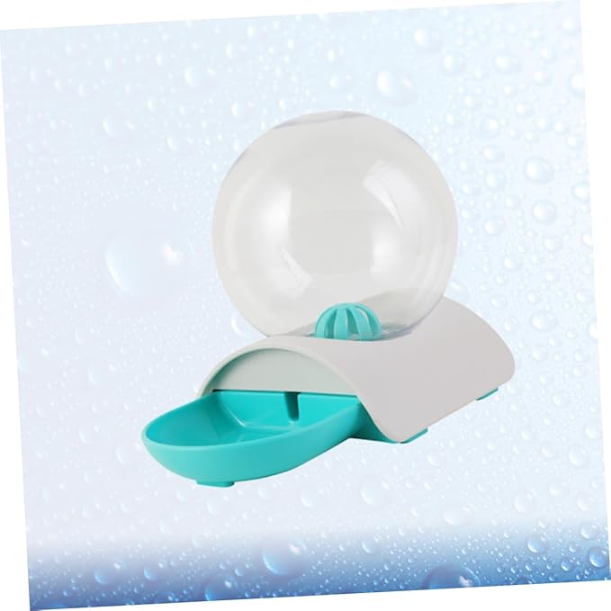 GANAZONO Pet Automatic Water Dispenser Drinking Bowl for Cats and Dogs Safe High-Density Material Smooth Surface Unique Design Blue