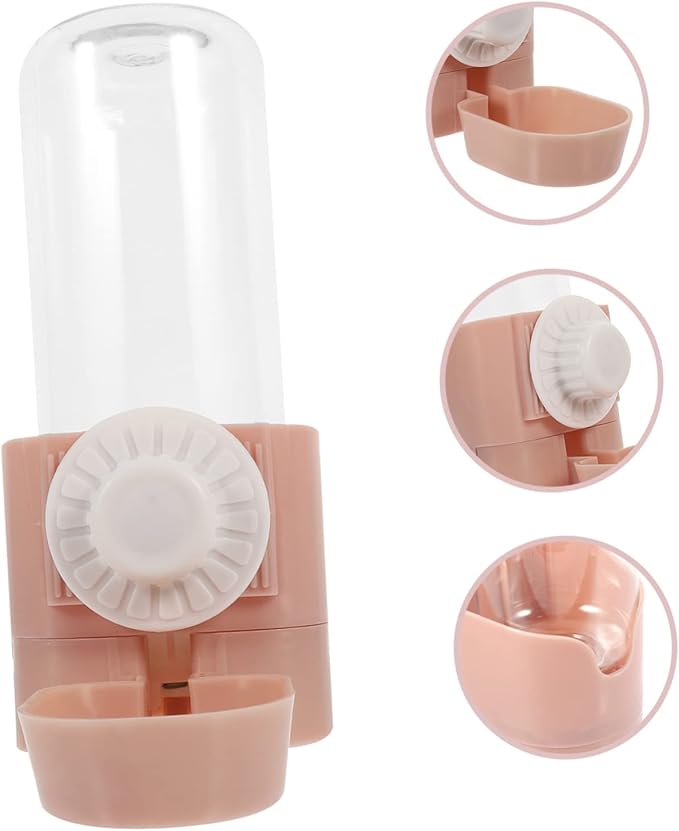 BESPORTBLE 2pcs Pet Cat Dog Water Bottle Hanging Dispenser Auto Water Feeder Capacity Washable for Pets