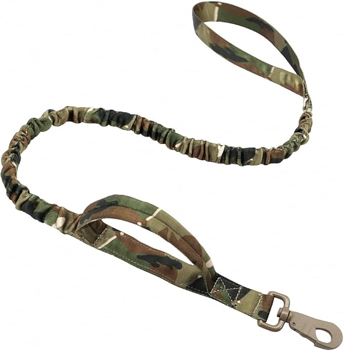 Military Tactical Dog Collar Leash German Shepard Medium Large Dog Collars Lead for Walking Training Dog Collar Control Handle Camouflag Leash XL