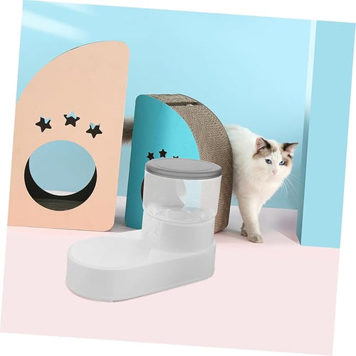 2pcs Automatic Feeder and Water Dispenser for Cats and Dogs Gravity Feeding Design Compact and Durable Pet Supplies No Spill Dog Bowl Self-Filling Water Bowl