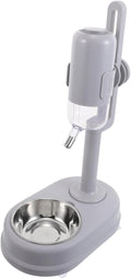 Dual-Layer Automatic PET Feeder and Water Dispenser for Dogs and Cats Adjustable Height Detachable Bowl for Cages Plastic