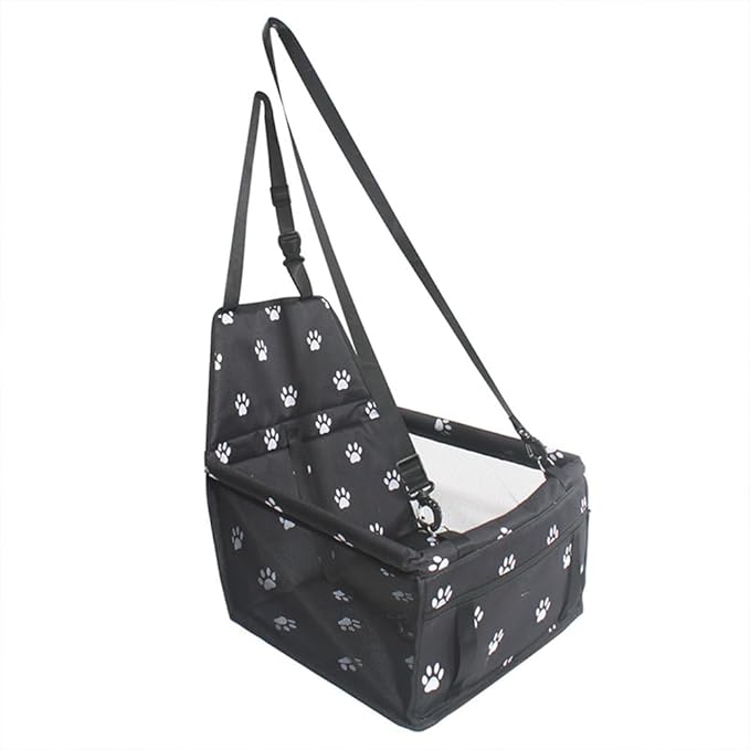 Pet Car Seat for Land Rover Freelander 5-Door/Freelander 3-Door L359 L314 Type LF LN 1998-2015 Dog Car Seat with Leash Portable Dog Bed for Car Foldable Car Pet Bag,Footprint Black