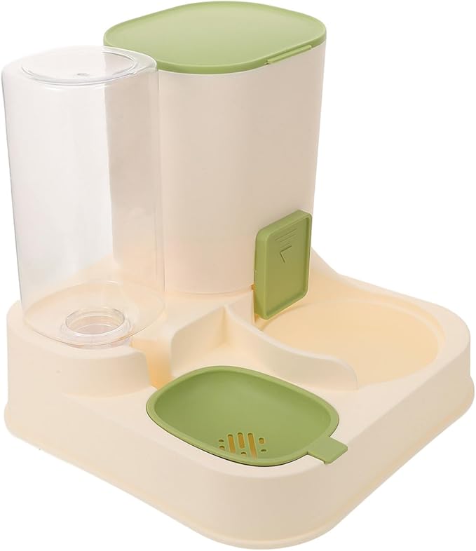 Large Capacity Automatic PET Feeder and Water Dispenser Dry-Wet Separation PET Water Bowl for Dogs and Cats Easy to Clean Filters