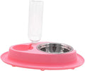 2-in-1 Pet Feeder and Waterer Set with Automatic Dispenser, Large Capacity Food and Water Bowl for Cats Dogs Puppies Bunnies