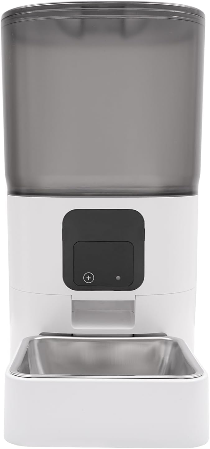 6L Smart Pet Feeder with APP Control - Auto Food Dispenser, Programmable Portions, Up to 15-Day Battery Backup, Compatible with Dogs & Cats, Voice Alerts & Dual Power Supply