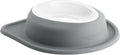 WeatherTech Single Low Pet Feeding System w/Plastic Dog/Cat Bowls - 64 oz (8 Cups) Dark Grey (PSL6403DG)