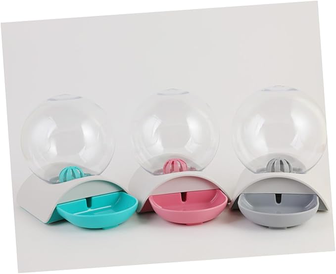 Happyyami Automatic Pet Water Dispenser Large Dog Water Bowl Sturdy Leakproof for Cats Dogs Grey