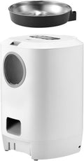IMIKEYA Automatic Pet Feeder Voice Controlled Food Dispenser with 4 Meal Settings Detachable Bowl for Cats and Dogs Timed Portion Control for Home Pet Feeding