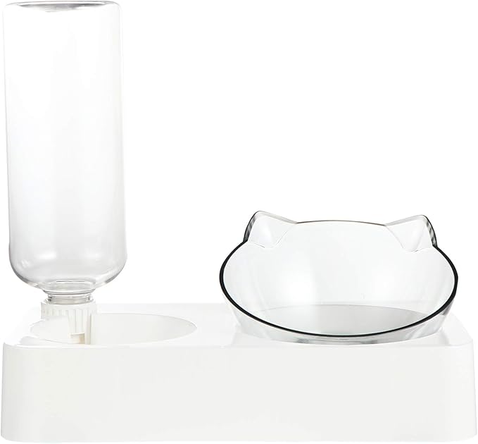balacoo 1set Automatic Cat Water Dispenser Capacity Tilted Pet Water Feeder for Dogs and Prevents Spills and Keeps Clean Random Style