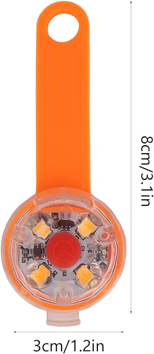 LED Dog Collar, LED Dog Light Pendant, Dog Lights for Night Walking USB Rechargeable IPX7 3 Light Modes Dog Collar Light for Pet Bag Bike