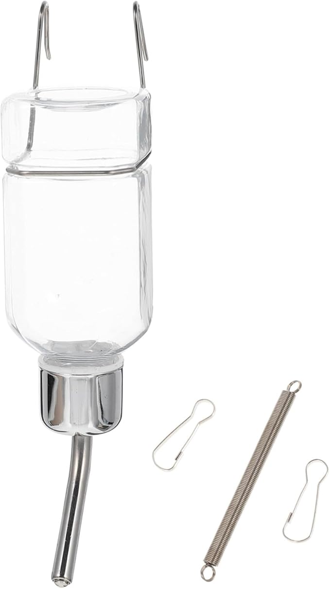 Automatic Hanging Pet Water Dispenser Large Leakproof Water Feeder with Fixed Hook for Dog Cage Suitable for Multiple Pets