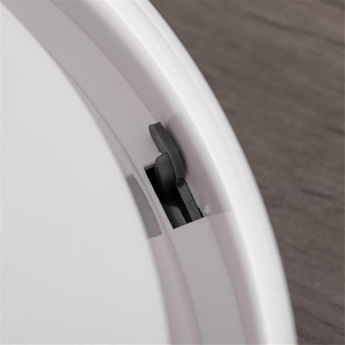 GUTTATY Automatic Pet Food Feeder Dispenser with 6 Trays, 128ml Capacity, LED Display, White/Grey