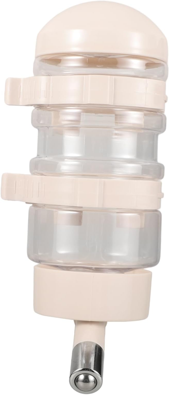 Automatic Dog Water Feeder Cat Water Dispenser Stainless Steel Hanging Bottle Nozzle for Indoor Pets and Small Animals Dispenser
