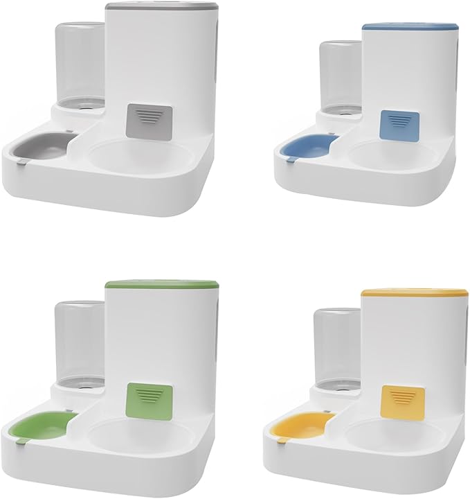 Anti-Slip Base Pet Dog Bowls Automatic Water Dispenser Food Feeding Water Bowl for Feeding Puppies Indoor Dish Feeder for Cats for Dogs for Cats Wet Two Bowls