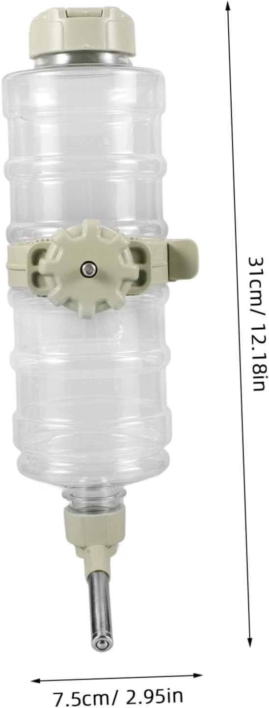 GANAZONO Automatic Pet Water Dispenser Leak Water Feeder for Dogs Cats Rabbits and Small Animals Hanging Water Bottle for Crates Easy to Install and