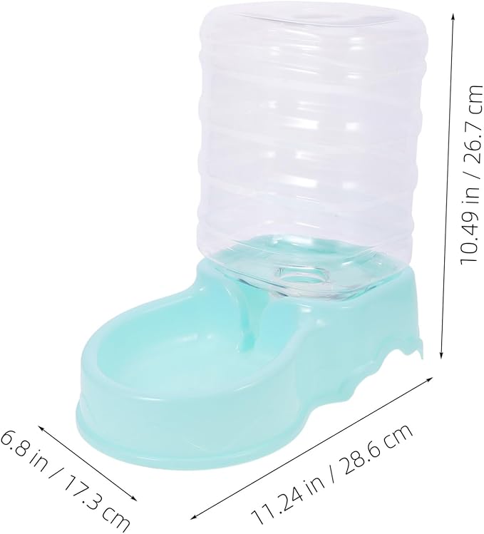 BESPORTBLE Pet Water Dispenser Feeder Bowl Cat Dog Automatic Feeder Easy to Fill Plastic