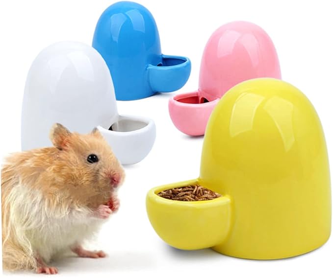 Happyyami Pet Water Dispenser and Feeder Puppy Cages Feeder Automatic Cat Chinchilla Food Doggie Water Bottle Auto Water Feeder Rabbit Drinking Bowl Birds Food Animal Pet Food Glass Ceramics