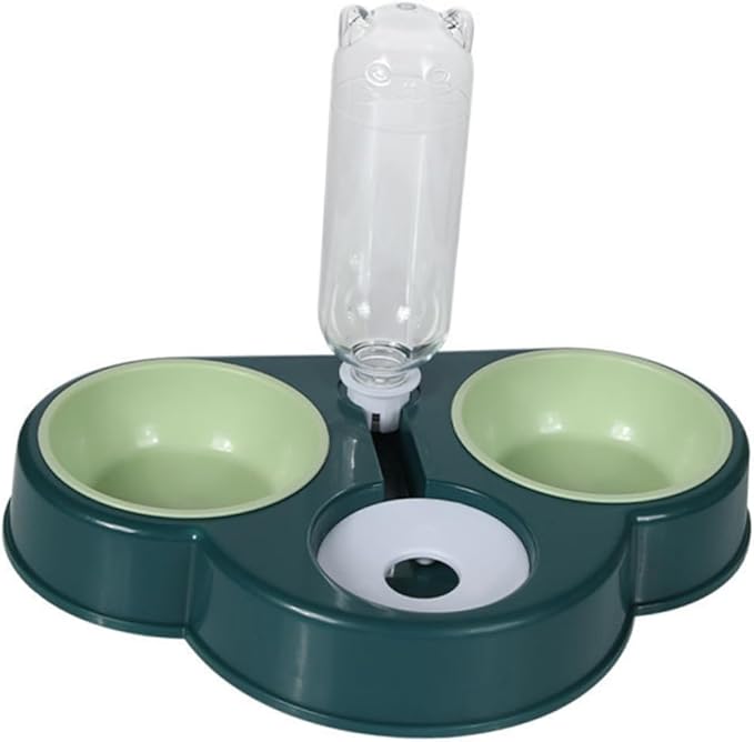 YARNOW Automatic Pet Feeder and Water Dispenser Multi-Function Pet Supplies for Dogs and Cats Non- Design Removable Food and Water Bowl