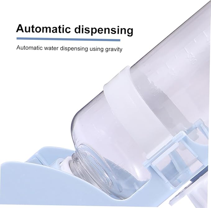500ml Gravity Waterer for Pet Auto Water Dispenser Hanging Water Feeder for Dogs and Cats Leak-