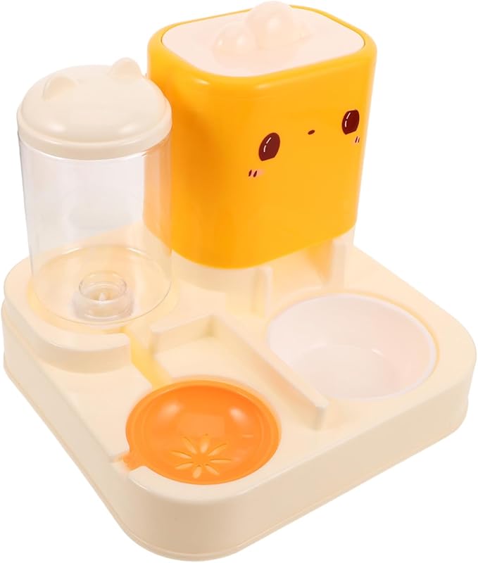 Automatic Pet Feeder Double Bowl Food Water Dispenser for Cats Dogs Self-Filling Water Bowl Easy Clean Material Pet Feeding Drinking Dispenser