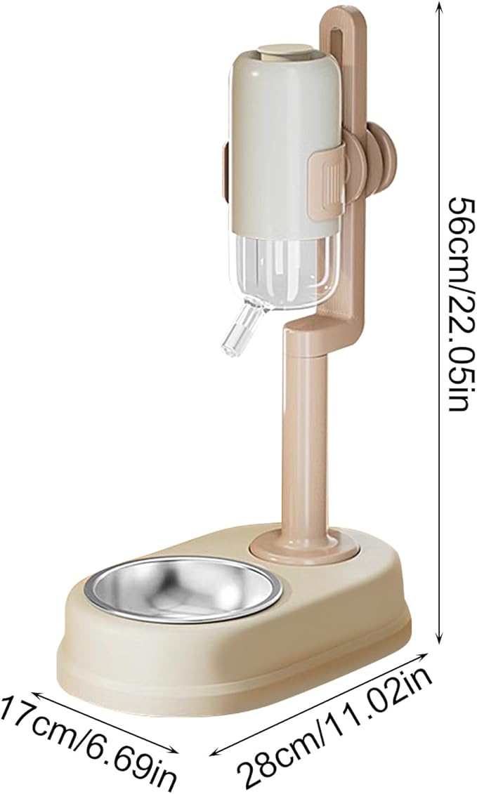 Food Water Automatic Feeders - Automatic Dog Bowl Dispenser, No Drip Easy Clean Pet Feeder, Durable Small Animal Feeding Tool | Dogs Cats Puppies Rabbits for Dogs Cats Puppies Rabbits