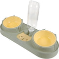 Totority Dog Food Dispenser Automatic Feeder Pet Feeding Bowl Shatter-Resistant Easy to Use Random Style