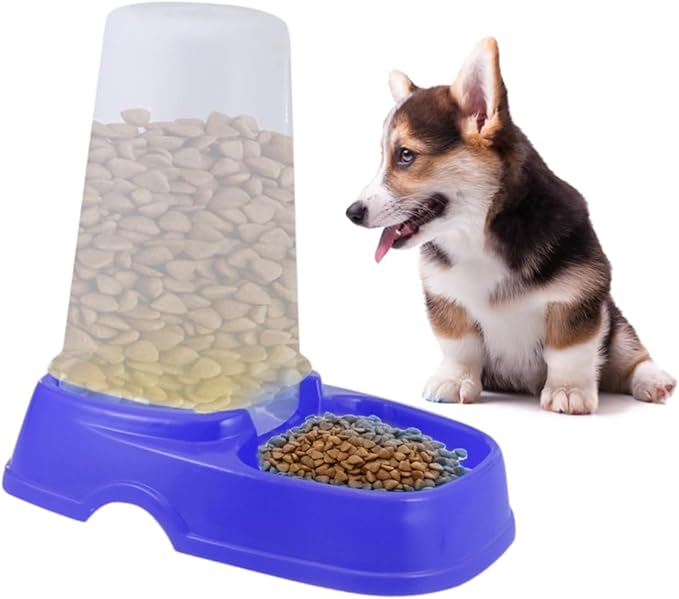 VANZACK 2pcs Automatic Pet Feeder for Cats and Dogs Pet Food Dispenser Easy to Clean Single Multiple Use Safe Material