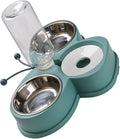 Happyyami Pet Waterer Feeder Automatic Dog Feeder Kitten Puppy Water Dispenser Safe Easy Cleaning