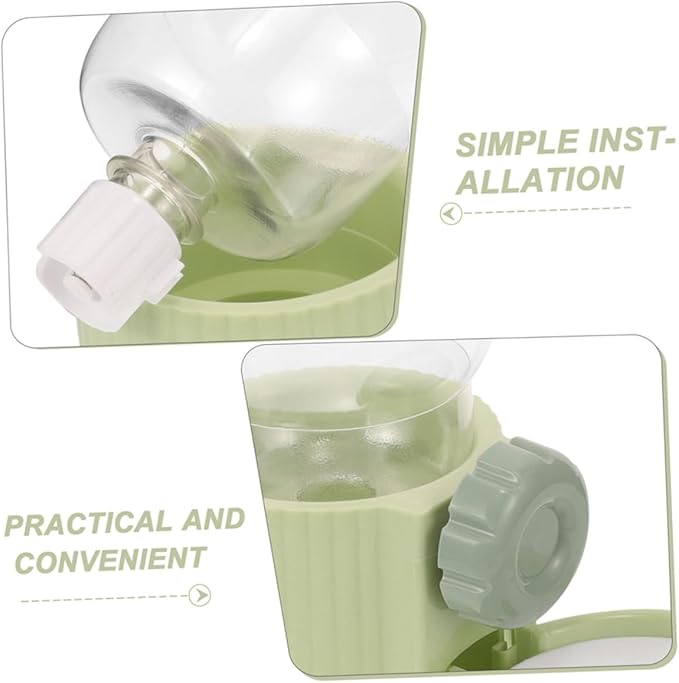 Mipcase 2pcs Hanging Automatic Pet Food and Water Dispenser Dog and Cat Feeder Space-Saving Design Easy Installation for Convenient Hydration and Feeding