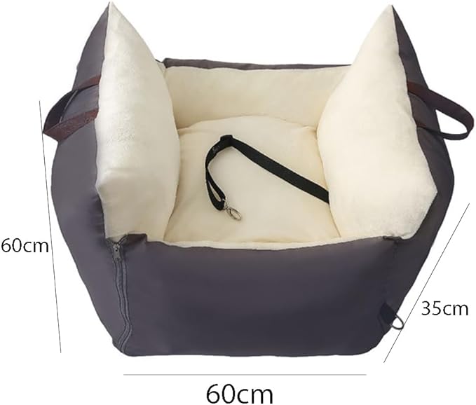 Dog Car Seat Small Dogs for Nissan Armada 1st 2nd Generation/Kicks 1st 2nd Generation,Washable Pet Booster Car Seats Clip-On Safty Leash Comfy Deluxe Puppy Car Travel Carrier Bed Durable