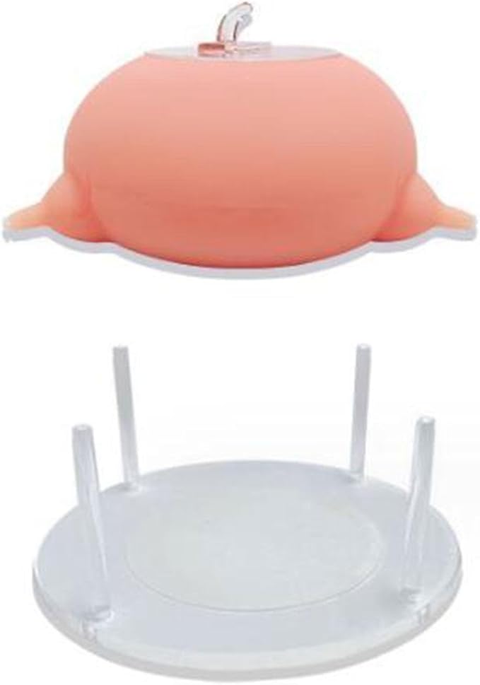 Nursing Station, Pet Feeding Device, Device Whelping, Acrylic Portable Puppy Kitten Dogs Pet Feeder for Kitten Doggie, Pink