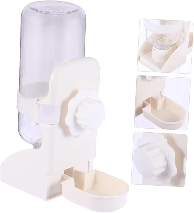 1pc White Automatic Hanging Dispenser for Pets Leak Waterer Feeder Station for Dogs and Cats for Indoor and Outdoor Use