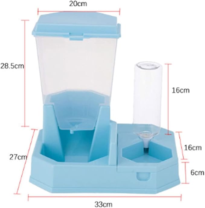 2 IN 1 Pets Automatic Water Feeder 2.5L/0.5L Automatic Dog Feeder Cat Water Dispensers Unplugged Feed Water Pet Supplies For Small Medium Large Cat Dog Pet water dispenser