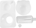 SUPVOX Pet Accessory Set 500ml Automatic Water Bowl Dispenser Dog Waterer Slow Feeding Bowl White Easy Random Style