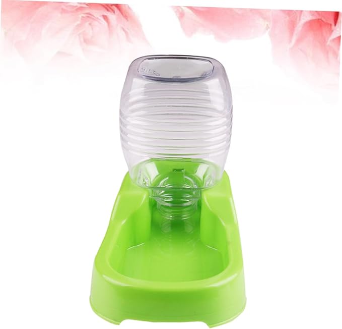Pet Water Feeder Bowl Automatic Dog Drinking Tool with Unique Design Convenient and Easy to Use for Home Pet Shop Green