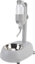 500ml Pet Standing Water Dispenser Bowl, Food Feeder Bowl with Detachable Pole Automatically Feeding Water Food Grade PP