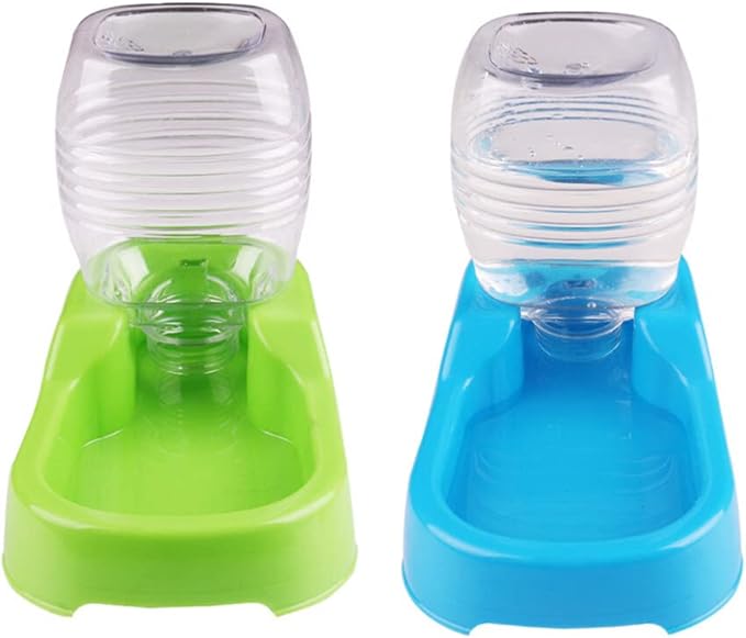 POPETPOP Creative Pet Water Feeder for Dogs Puppies Non-tip Design for Home and Travel Automatic Drinking Tool Convenient Water Bowl