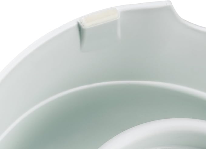 Ferplast Dry Food Dispenser for Dogs and Cats 3 Liter Zenith Practical pet Feeder Food Dispenser Biscuits for Animals, Transparent Tank with lid, Non-Slip Bottom, 20,2 x 29,2 x h 28,8 cm White