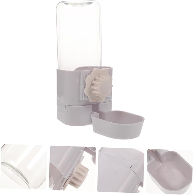 Sosoport Hanging Pet Water Dispenser for Cats and Animals Easy to Install and Durable Automatic Water Bottle Compact Design for Pet Cages