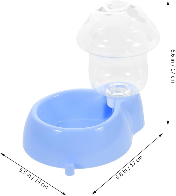 POPETPOP Automatic Pets Feeder and Water Dispenser, Dog Cat Feeding Bowl Gravity Dog Feeder for Small to Large Pets Dogs Cats