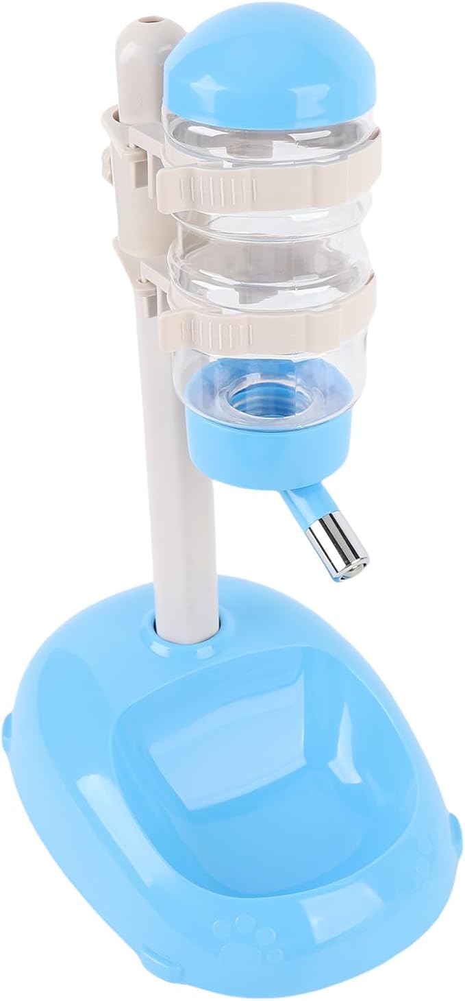 Pssopp Dog Standing Water Dispenser Feeder, Automatic Feeders Capacity Pet Standing Water Dispenser Feeder for Playful Pets Dog, 500ml Automatic Pet (Blue)
