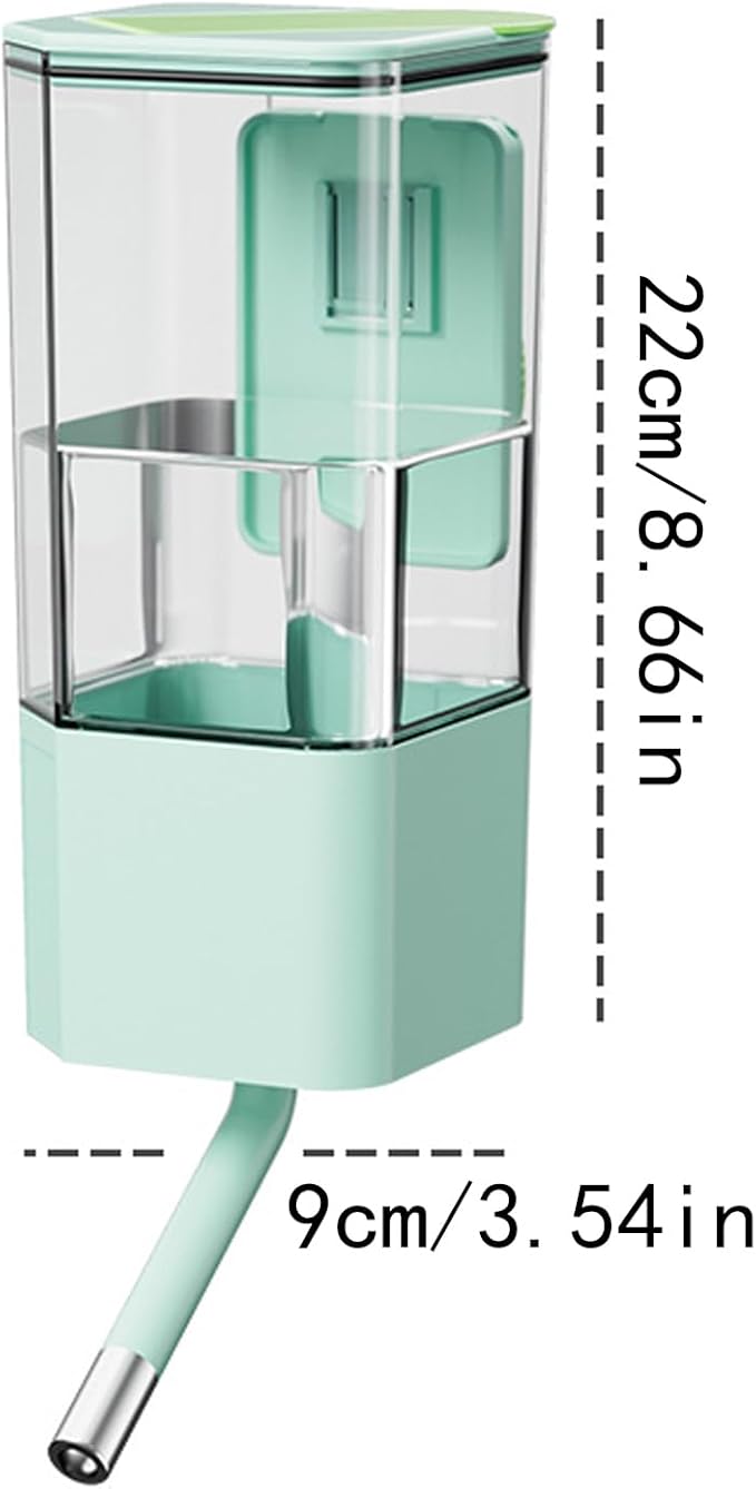 Dog Water Bowl Dispenser, Leak-Resistant System, 1 Piece, Dog Water Dispenser, Pet Waterer, Automatic Flo'w Control, for Small Medium Pets Cats Puppies Rabbits Home
