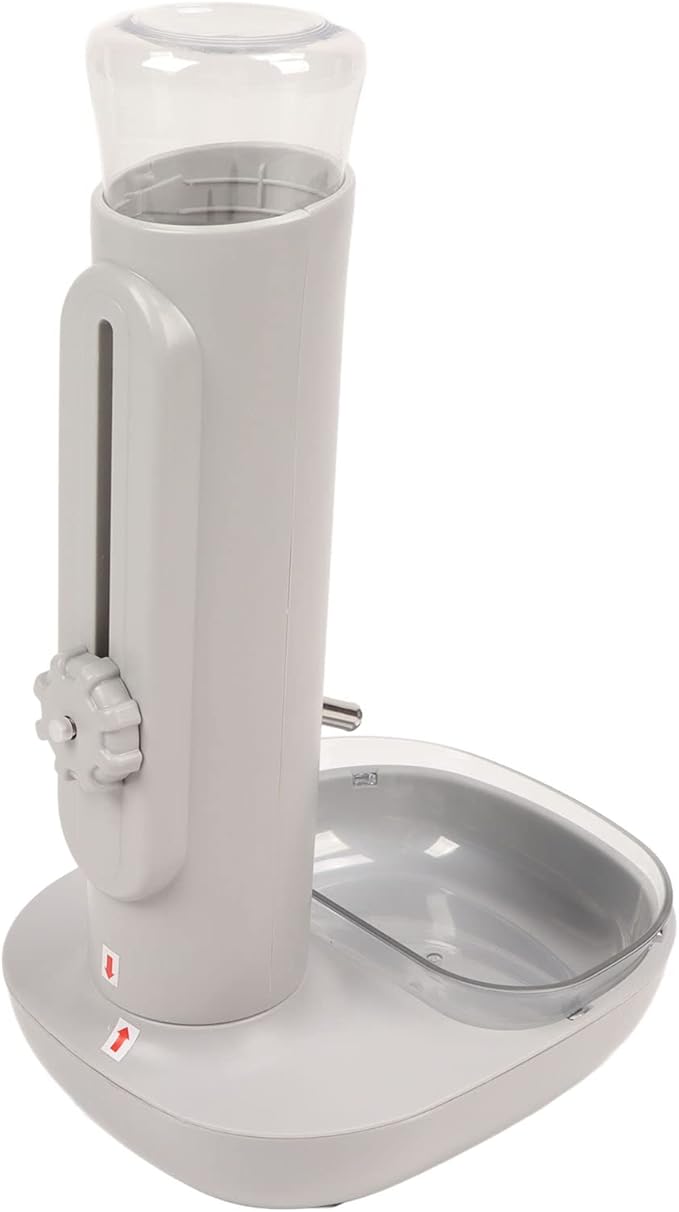 Luqeeg Pet Standing Water Dispenser, Detachable Automatic Pet Water Station with Adjustable Height, 680ml Anti Slip Cat Feeder for Dogs, Cats, Small Pets, Removable Bowl Included