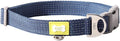 BUILT PET NightSafe Reflective Adjustable Dog Collar, Helps You See Animals in The Dark, High Visibility Evening & Winter Dog Walking Safety Collar with Light Reflecting Trim, Large, 46 – 66cm, Blue