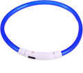 Led Glowing Dog Collar USB Rechargeable Pet for Night Safety Energy-Saving Design Flexible Outdoor Use