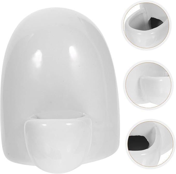 Happyyami Rabbit Drinking Bowl Small Animals Drinking Bowl Automatic Pet Rabbit Food Bowl Doggie Water Bottle Bunny Feeder Self-Dispensing Pet Supplies Automatic Drinking Fountain White Mini