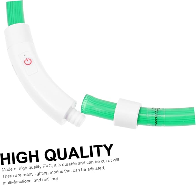 Sosoport Led Dog Collar USB Charging Fashionable Pet Accessory Night Visibility Collar