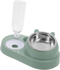 Yardwe Automatic PET Water Dispenser and Food Feeder Set Dual Bowl and Cats Detachable Easy to Clean Plastic for Home Use
