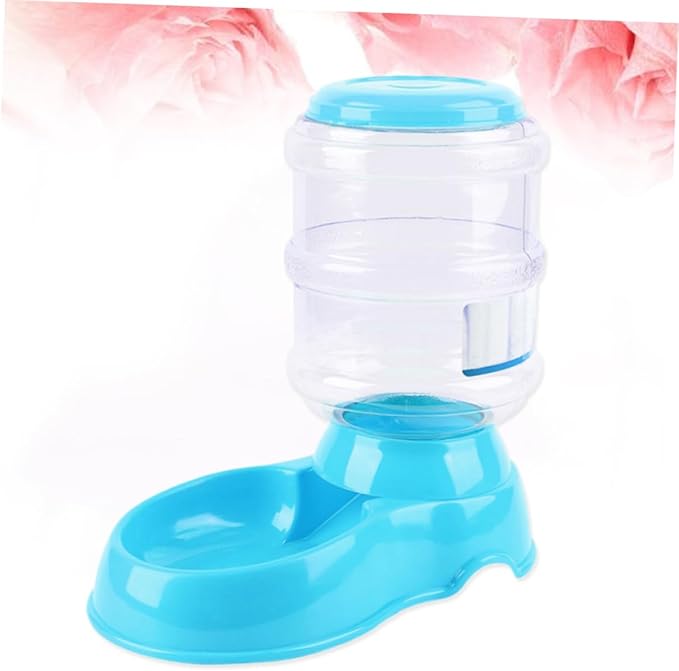 BESPORTBLE Automatic Pet Feeder and Water Dispenser Capacity for Dogs Cats and Puppies Non-Slip Base Odorless Material Blue